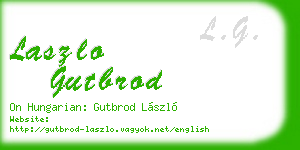 laszlo gutbrod business card