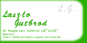 laszlo gutbrod business card